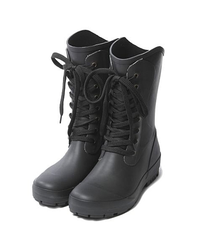 レースアップレインブーツ