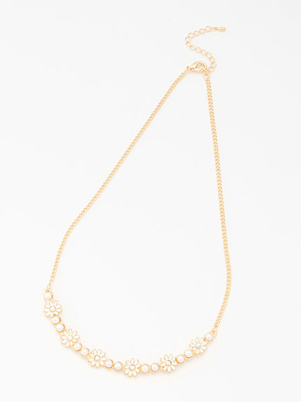 パールフラワーネックレス