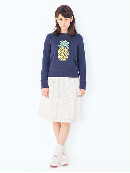パイナップルスウェットプルオーバー