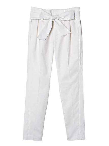 ウエストリボンパンツ