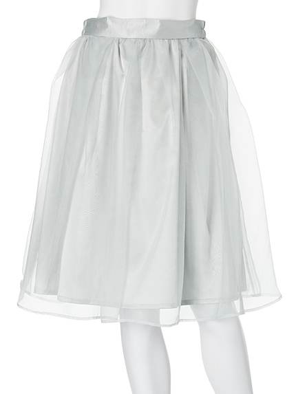 【DUO】 タックオーガンジースカート