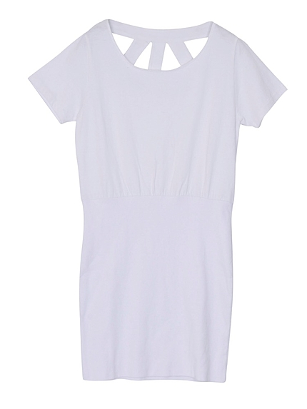 バックデザインコンビワンピ