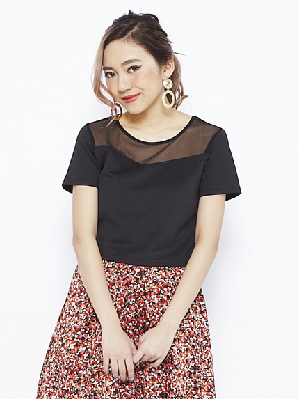 シースルーヨークショートTOPS