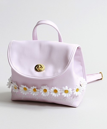 WEGO/フラワーロゴ刺繍リュック