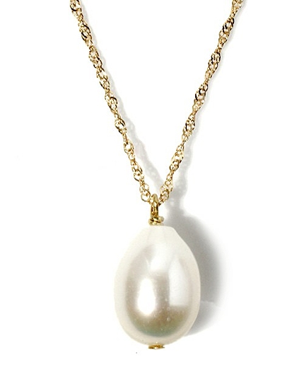 1粒淡水パールネックレス