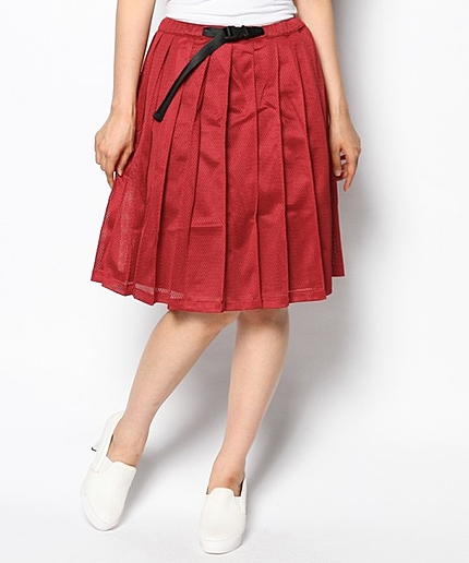 03MESHプリーツスカート