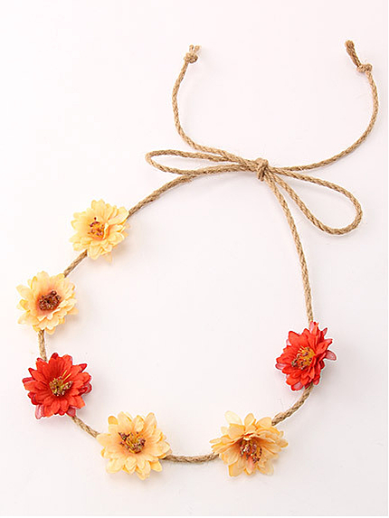 フラワーヘッドアクセ