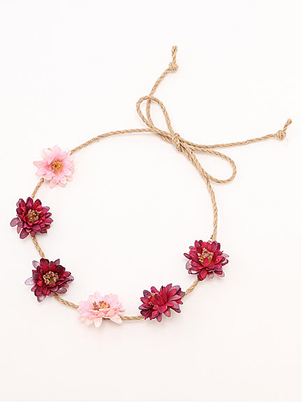 フラワーヘッドアクセ