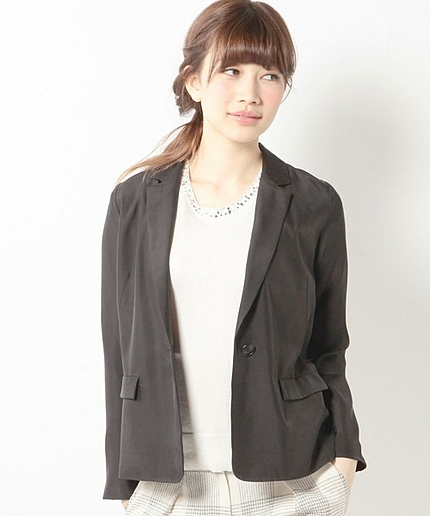 JOC CU/PE シャンブレー テーラード ジャケット