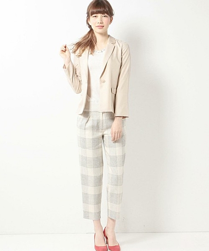 JOC CU/PE シャンブレー テーラード ジャケット