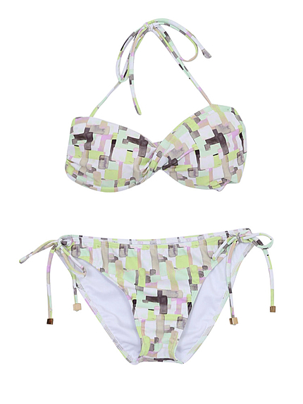 【CASUAL】ラフスクエアバンドゥビキニ