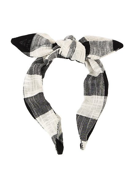 ナチュラルギンガムカチューシャ