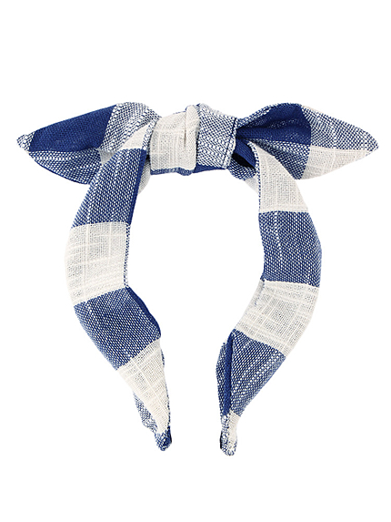 ナチュラルギンガムカチューシャ