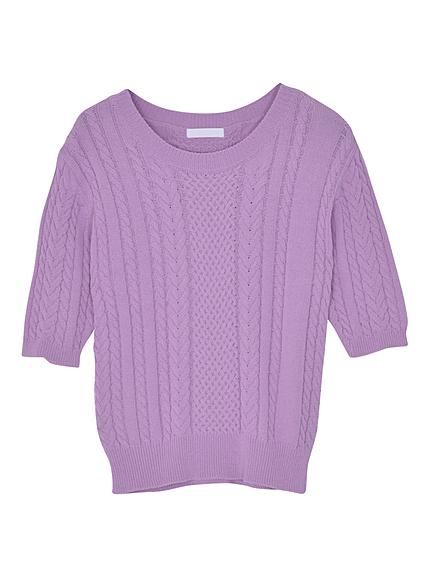 メルケーブルニット