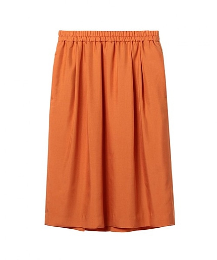 ASTRAET(アストラット) シャンブレーギャザースカート