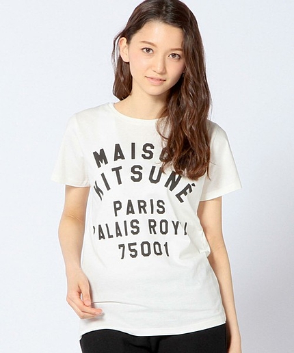 KITSUNE TEE PALAIS ROYAL　CURVE Tシャツ/KITSUNE/T P/R CURVE  Ｔ