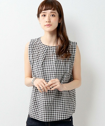 JOC C/SI ギンガム ノースリーブ ブラウス / チェック