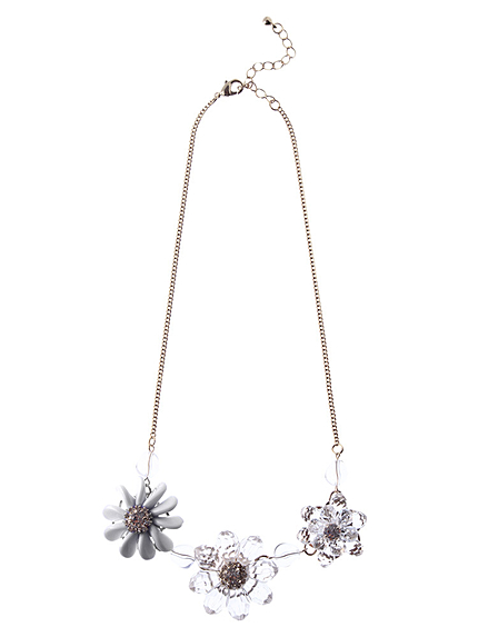 【GDS】 クリアフラワーネックレス