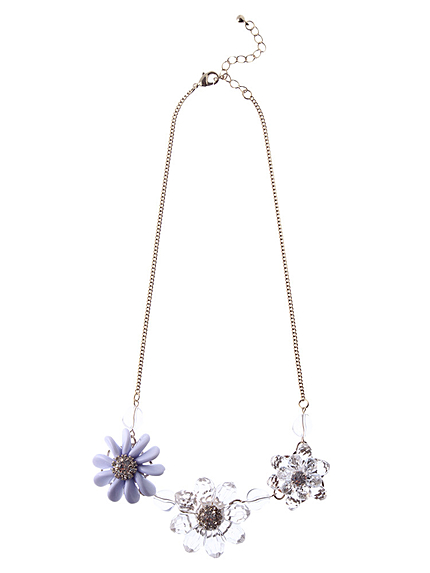 【GDS】 クリアフラワーネックレス