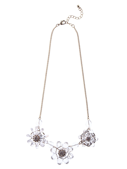 【GDS】 クリアフラワーネックレス