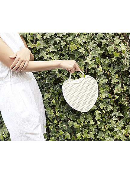 ハートカゴバッグ