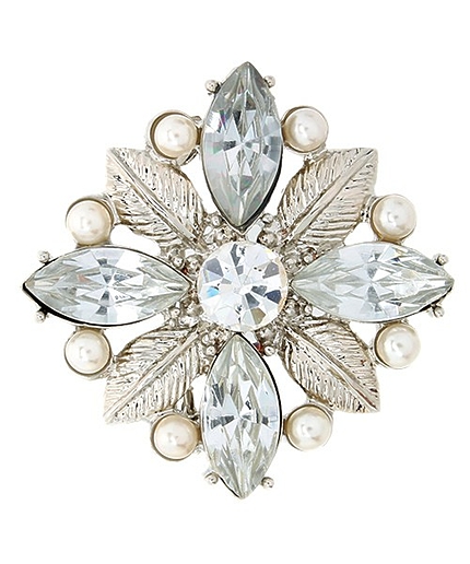 リリーパールブローチ