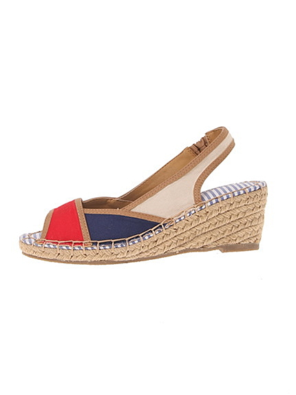 バイカラージュートサンダル
