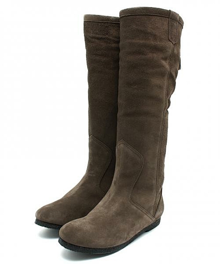 インヒールベロアブーツ