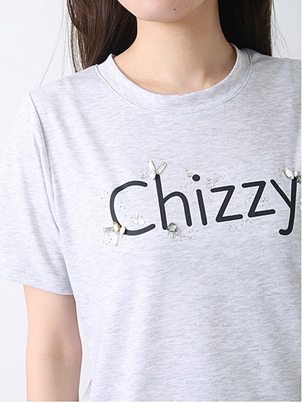 ・ロゴビジュープリントTシャツ