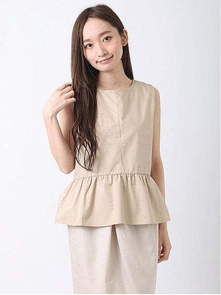 ・裾ペプラムブラウス