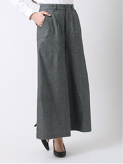 ・CRシャンブレー キュロットパンツ
