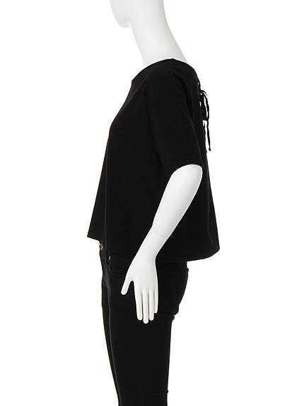 バックレースアップＴシャツ