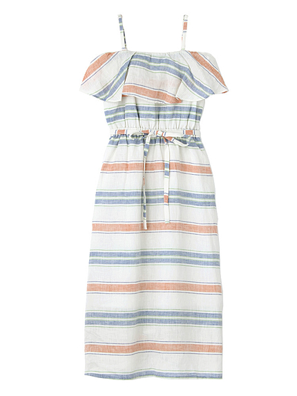 【DUO】 マルチボーダーロングワンピース