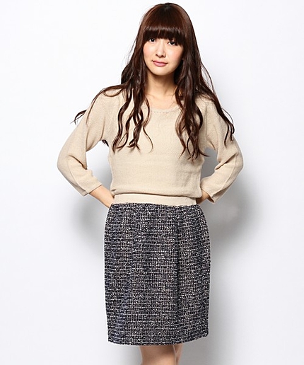 ツィードコンビワンピース