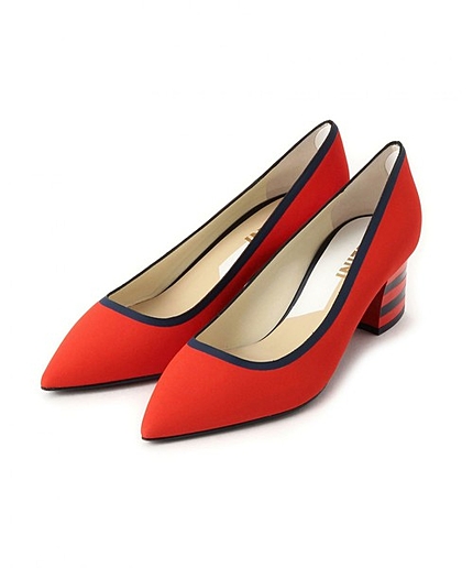 BYMC POLLINI ボーダー 5.5ヒール パンプス