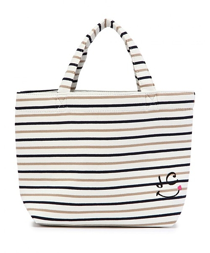 JC マルチボーダー スマイル トート / サブバッグ / ランチバッグ / エコバッグ