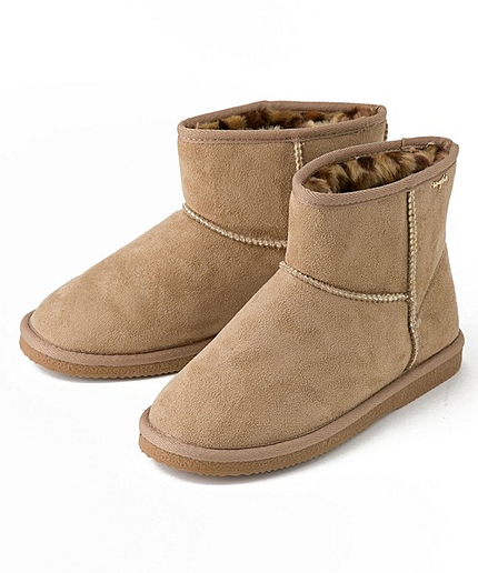 【CanCamコラボカラー有】【防汚・撥水加工】ハッピーウインタームートンブーツ