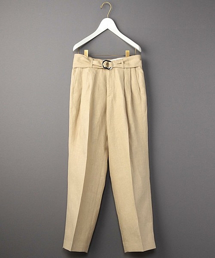 ＜6(ROKU)＞LINEN BELT PANTS/ﾊﾟﾝﾂ