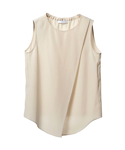 ASTRAET(アストラット) アシンメトリーノースリーブブラウス