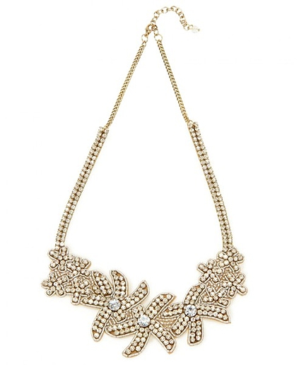 JC フラワービーズ/ビジュー ネックレス / ボリュームネックレス