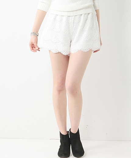 JOC R/C/N レース スカラップ キュロット / ショートパンツ