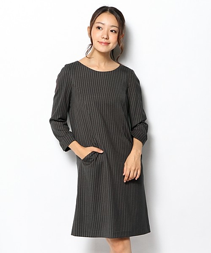 Ｔ／Ｒピンストライプワンピース