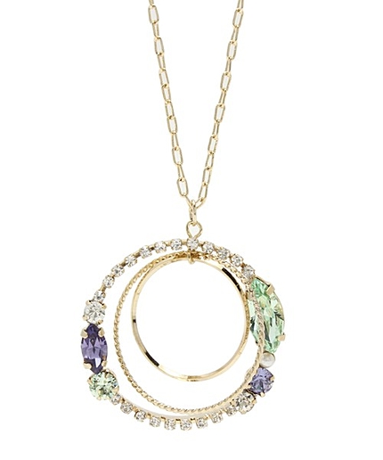 ダブルリングジュエルペンダント