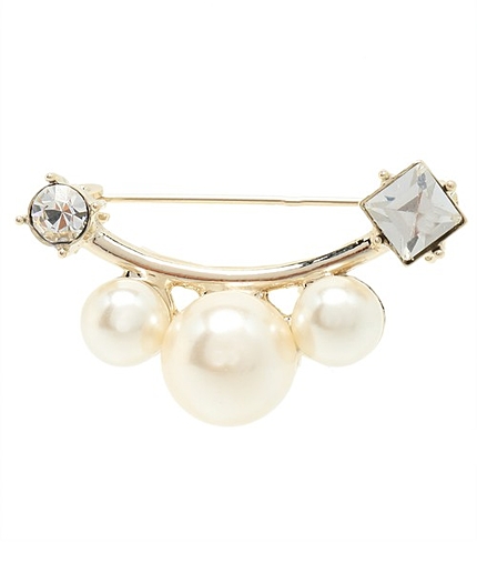 プレシャスハーフムーンピンブローチ