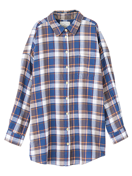 ルーズチェックシャツ