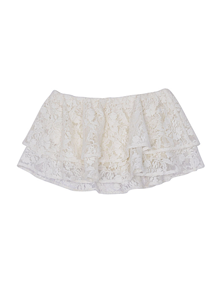 レースフリルベアトップ