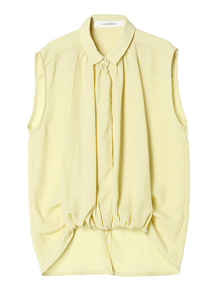 Backスリットドレープシャツ