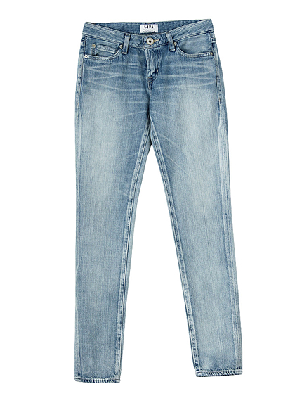 ブリーチスリムストレートパンツ