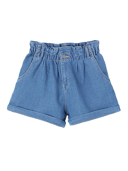 カットデニムショートパンツ