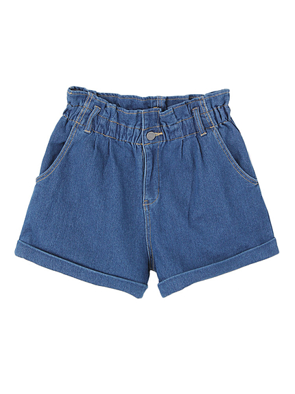 カットデニムショートパンツ
